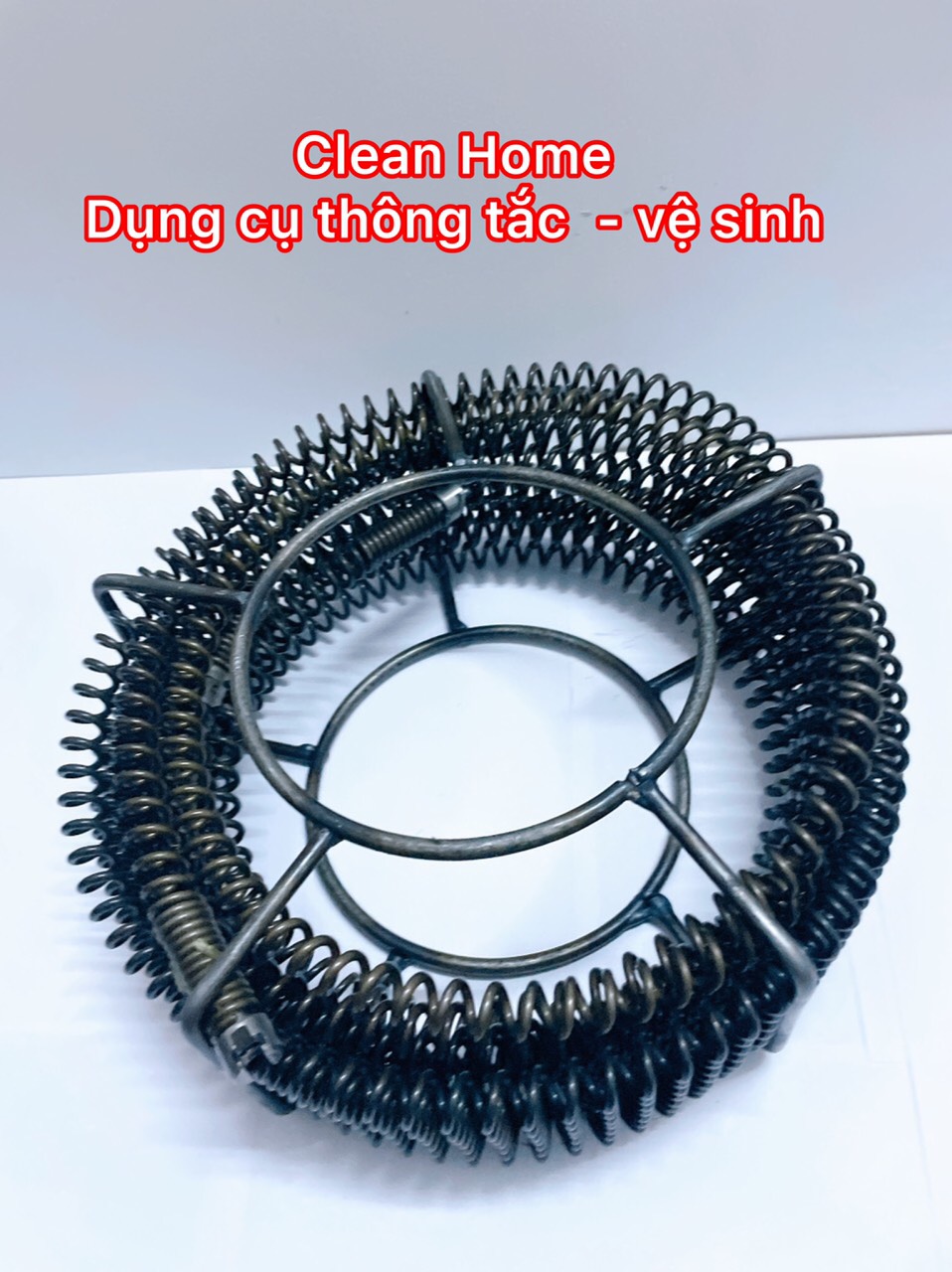 Dây Thông Tắc Cống Lò Xo Phi 16 Dùng Máy Khoan ( 15m )