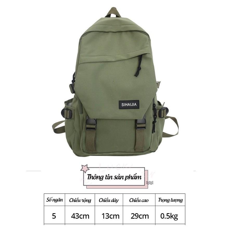 Balo nam nữ giá rẻ, thời trang đi học nhiều ngăn siêu nhẹ phong cách ulzzang, đẹp đựng laptop ULZ015