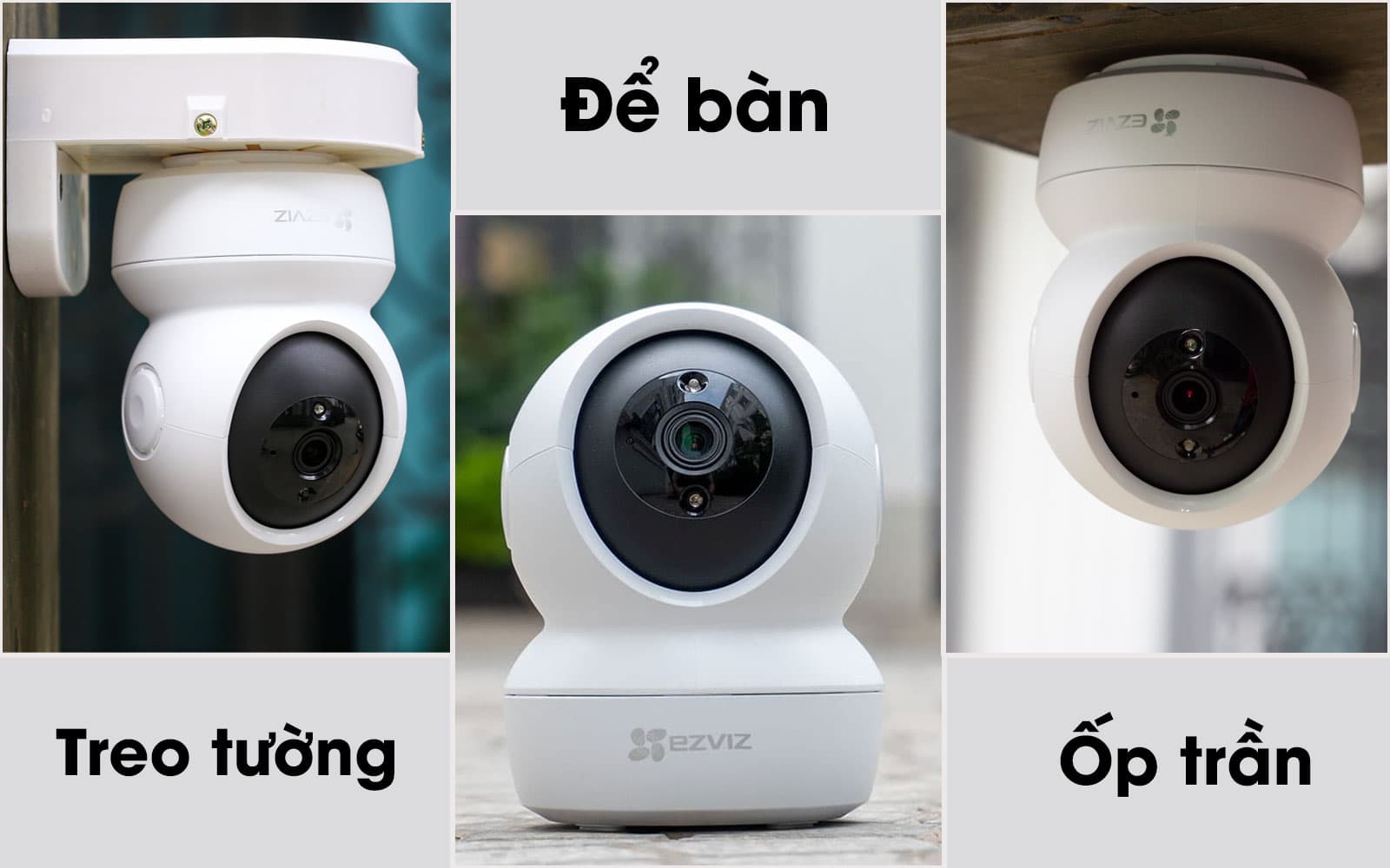 Camera Wifi Trong Nhà EZVIZ C6N 2M FHD 1080P Quay 355 độ - Đàm thoại 2 chiều - Hàng Chính Hãng