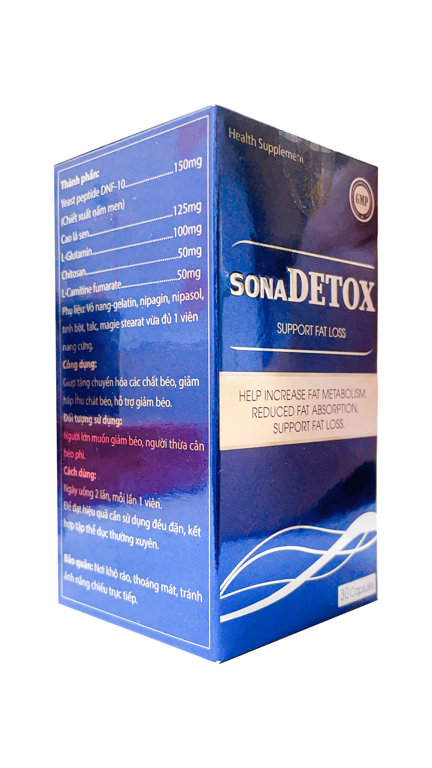 Viên Uống Giúp Tăng Chuyển Hóa Chất Béo Duy Trì Cân Nặng Sona Detox - Lọ 60 viên