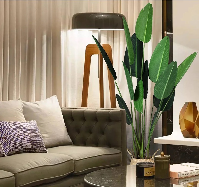 Cây chuối lá nhám xịn giả - Size 180cm - Cây giả, hoa lụa trang trí nhà cửa