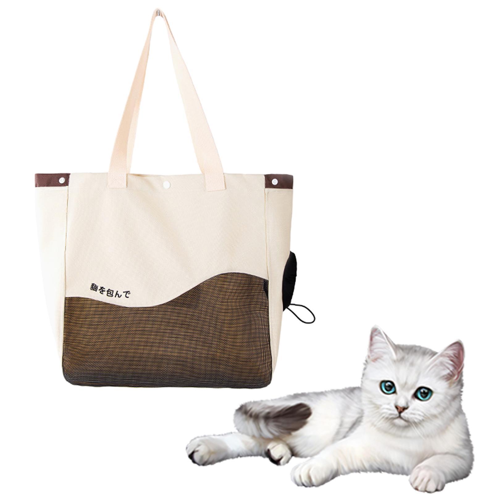 Cat Shoulder Bag Cat Carrier Breathable Outdoor Pouch for Long Distance Walk