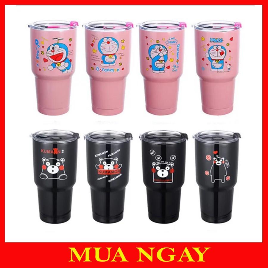 Combo Cốc Ly Giữ Nhiệt 900ml Thái Lan Tặng Kèm Túi Đựng, Ỗng Hút Và Cọ Rửa