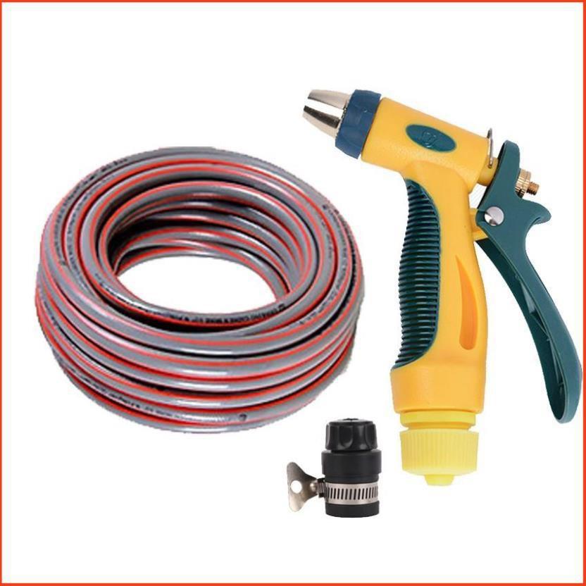 Bộ dây vòi xịt nước rửa xe,tưới cây tăng áp 3 lần 7-10m
