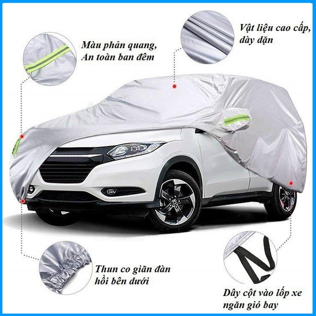 Bạt dù phủ xe hơi,áo trùm che phủ xe oto, bạc phủ trùm xe ôtô 4 chỗ đến 7 chỗ và các dòng xe bán tải vải dù oxford