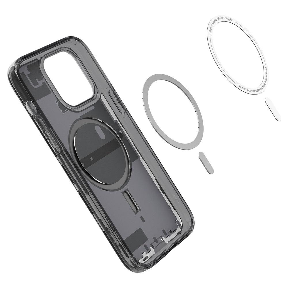 Ốp lưng SPIGEN Ultra Hybrid Zero One for iPhone 14 Pro/ 14 Pro Max hoạ tiết in lên các bảng mạch bên trong điện thoại Hàng Chính Hãng