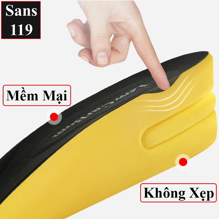 Giày tăng chiều cao nam da bò Sans119 độn đế 8cm công sở cao cấp buộc dây tây đen chú rể mặc vest size nhỏ 37 38 mũi tròn