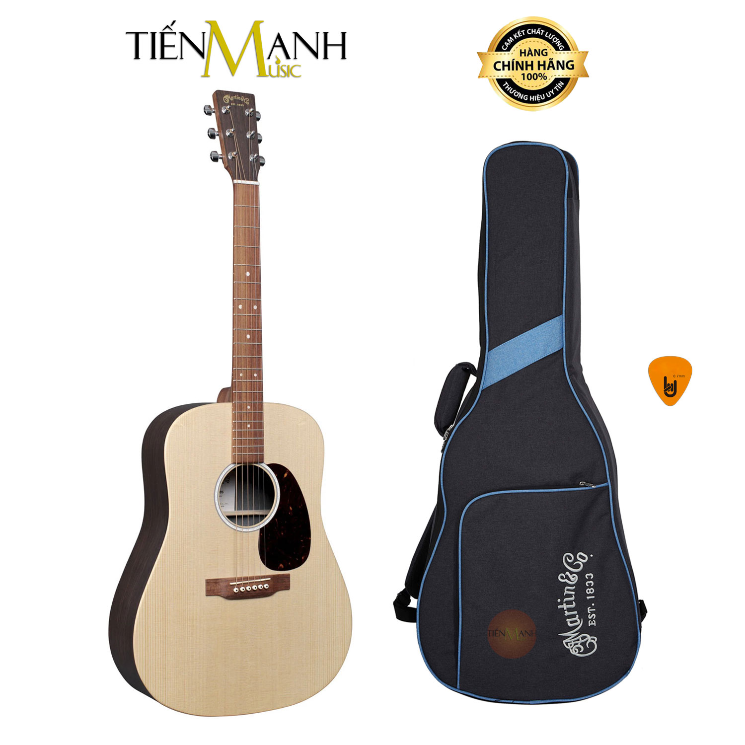 [Có EQ] Đàn Guitar Acoustic Martin D-X2E Gỗ Rosewood X Series DX2E Hàng Chính Hãng - Kèm Bao Đựng, Móng Gẩy DreamMaker