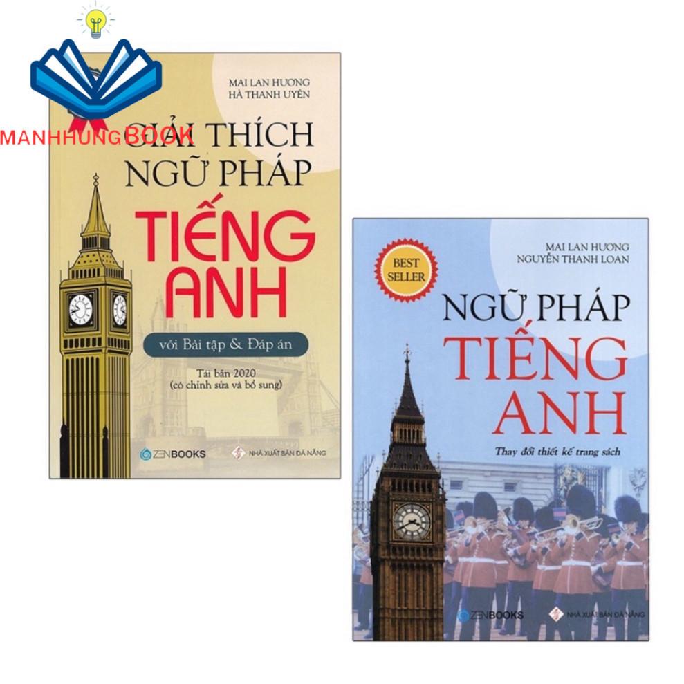 Sách - (Combo 2 Cuốn) Giải Thích Ngữ Pháp Tiếng Anh Với Bài Tập Và Đáp Án - Ngữ Pháp Tiếng Anh