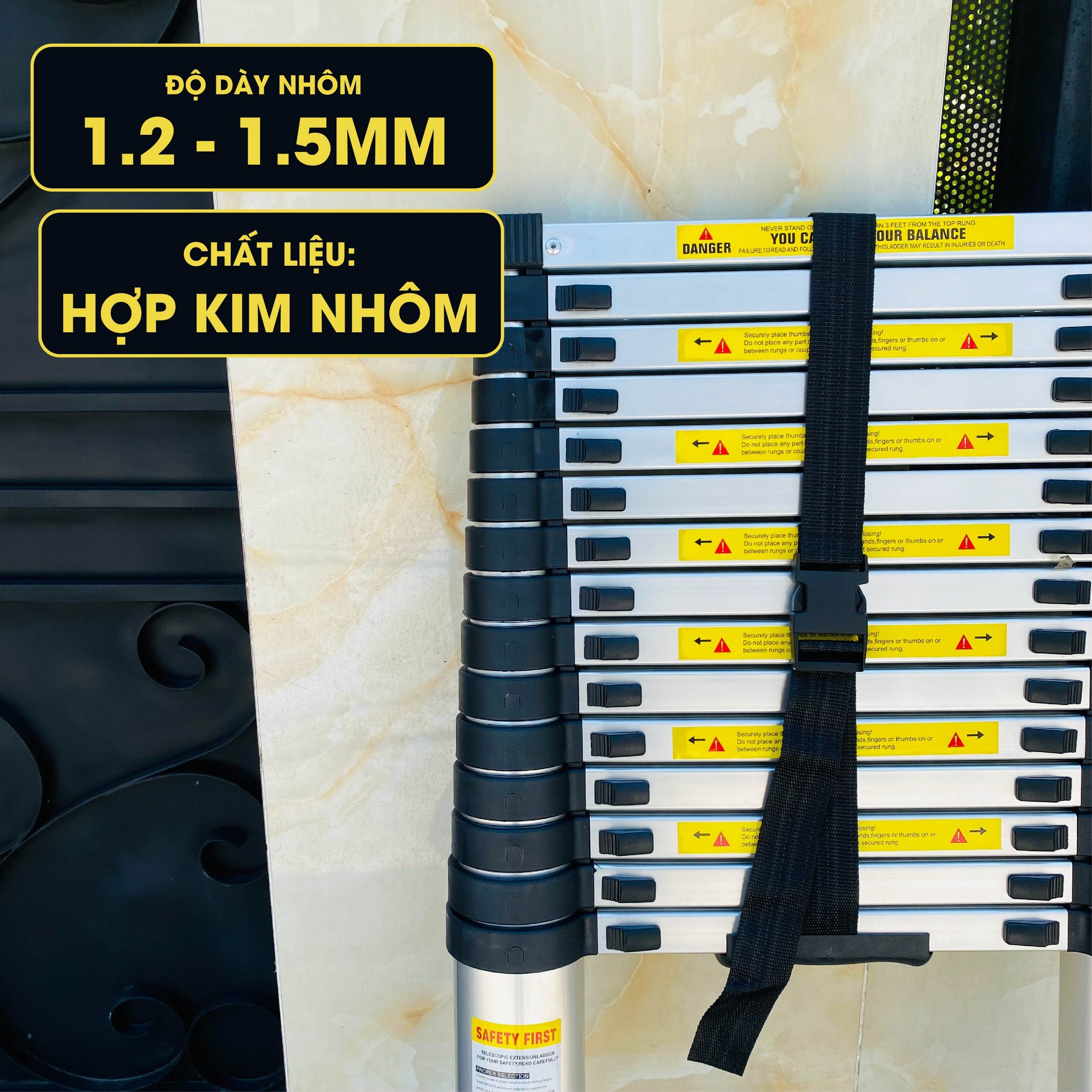 Thang nhôm rút đơn DIY TL-I-60 chiều cao sử dụng tối đa 6.0M