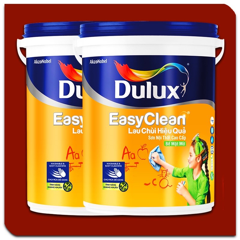 Sơn Nội Thất Dulux Easyclean Lau Chùi Hiệu Quả A991 Mờ Giúp Bề Mặt Đẹp Láng Mịn Dễ Lau Chùi Vượt Trội (MÀU TRẮNG)