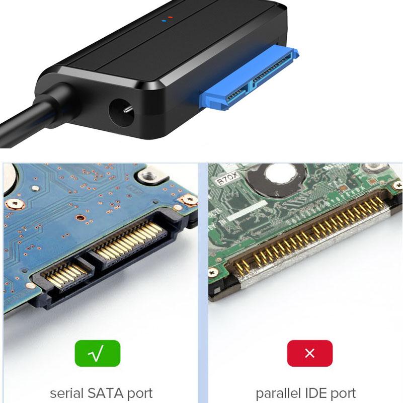 Bộ chuyển đổi SATA Cáp USB 3.0 sang SATA Converter 2.5 3,5 inch Super Speed Drive ổ đĩa cho HDD SSD USB 3.0 đến cáp SATA