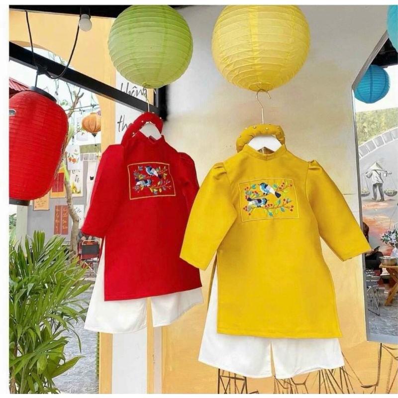 sét áo dài cho bé gái siêu xinh