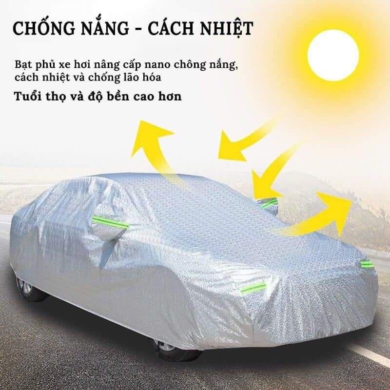 HÀNG CAO CẤP|Bạt phủ toàn xe Toyota Innova cao cấp-Chống nắng,chống nóng 3 lớp bảo vệ xe