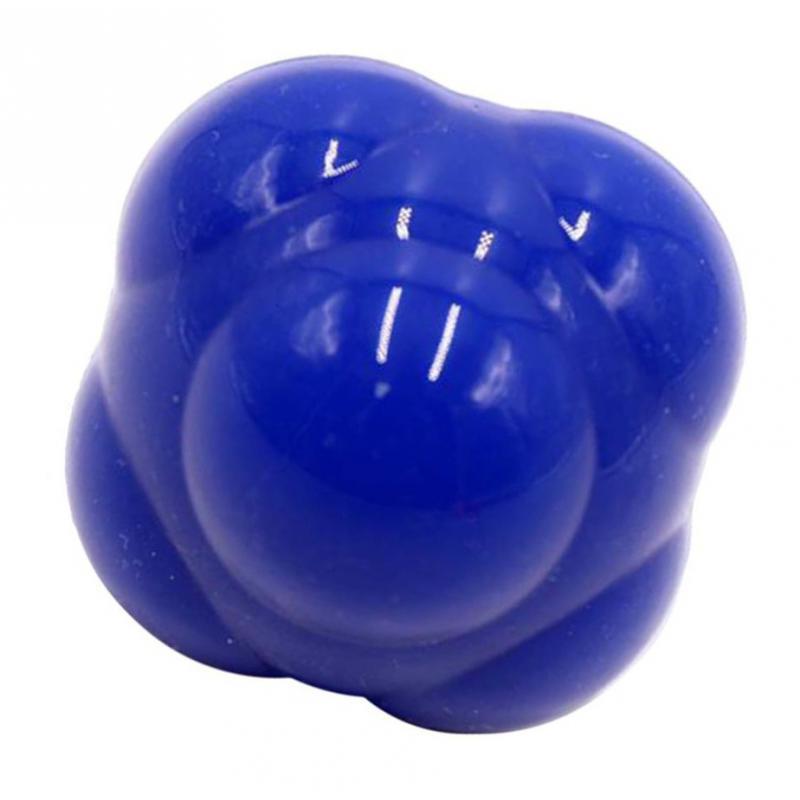 Training Balls Hexagon Reaction Ball Fitness Massage Ball Dark Blue