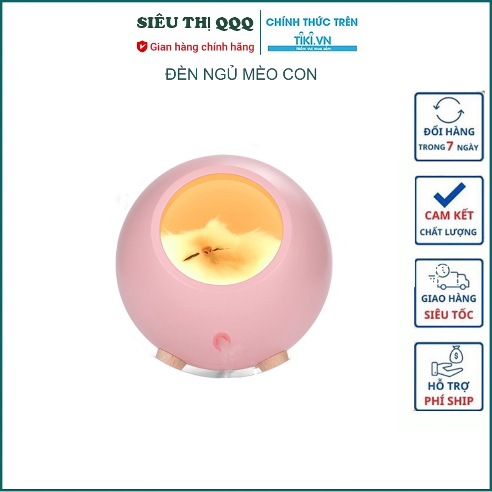 Đèn ngủ con mèo siêu yêu phòng ngủ