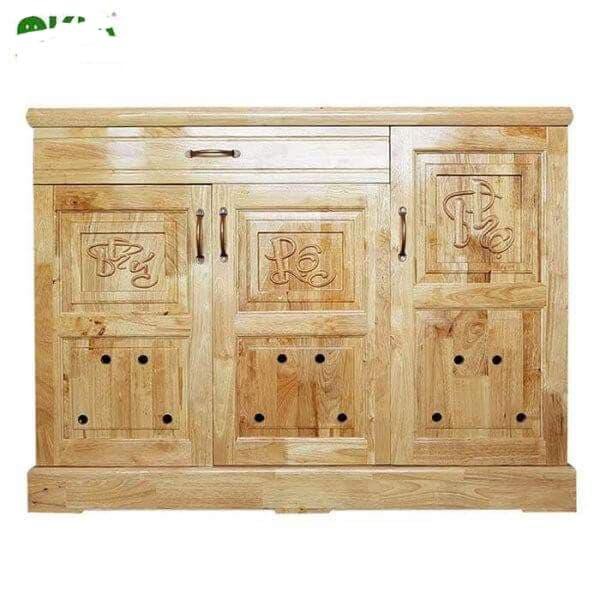 Tủ giày dép gỗ thông 1M