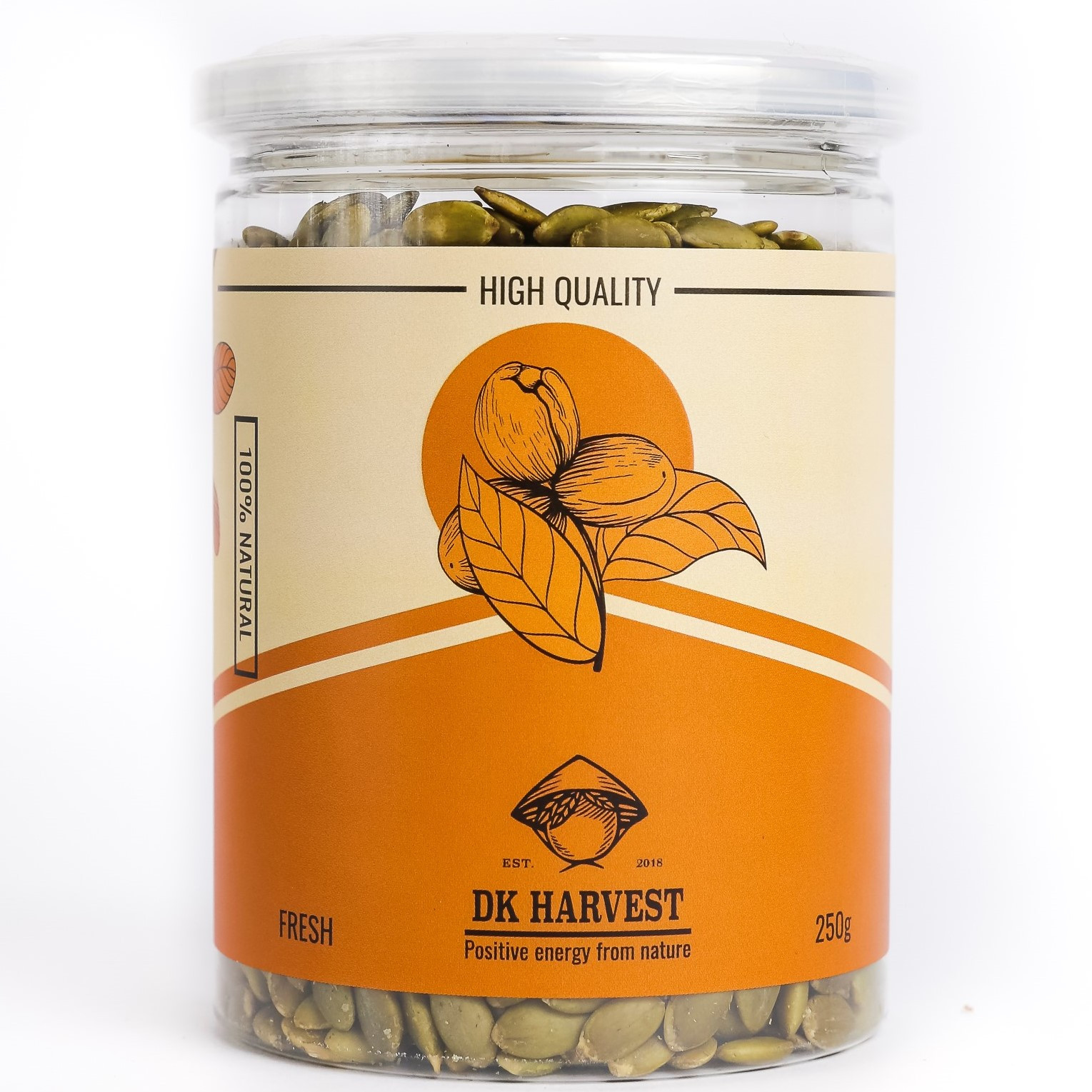 Hạt Bí Xanh Nhập Khẩu – DK Harvest - 100% nguyên chất và không ướp muối - 250g, 500g
