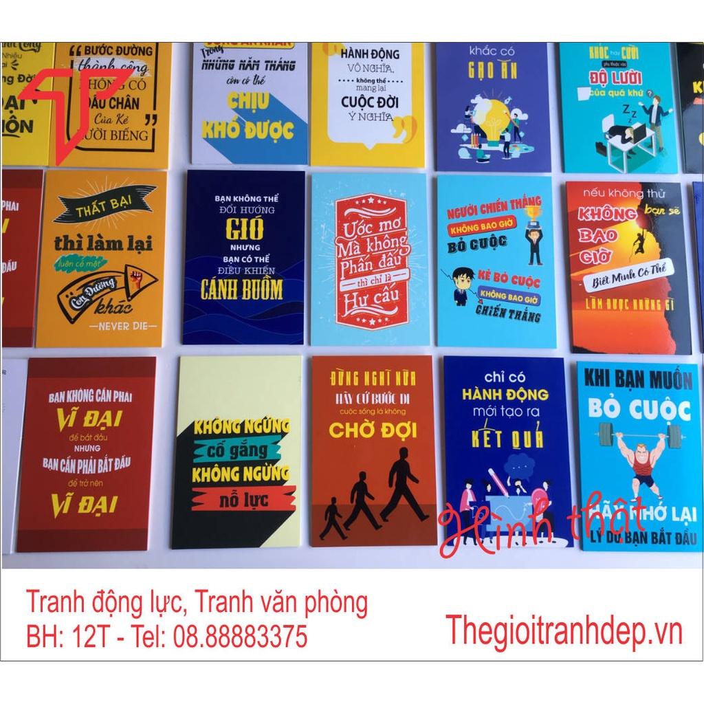 Tranh động lực văn phòng, tranh slogan, tranh treo văn phòng tạo động lực làm việc 35x50cm