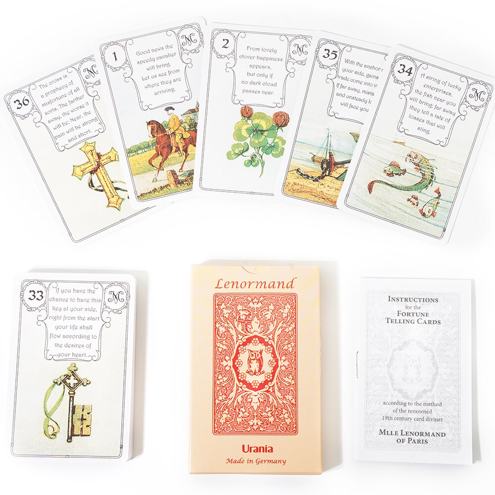 Bộ Bài  Lenormand Urania JMC Red Owl Tarot