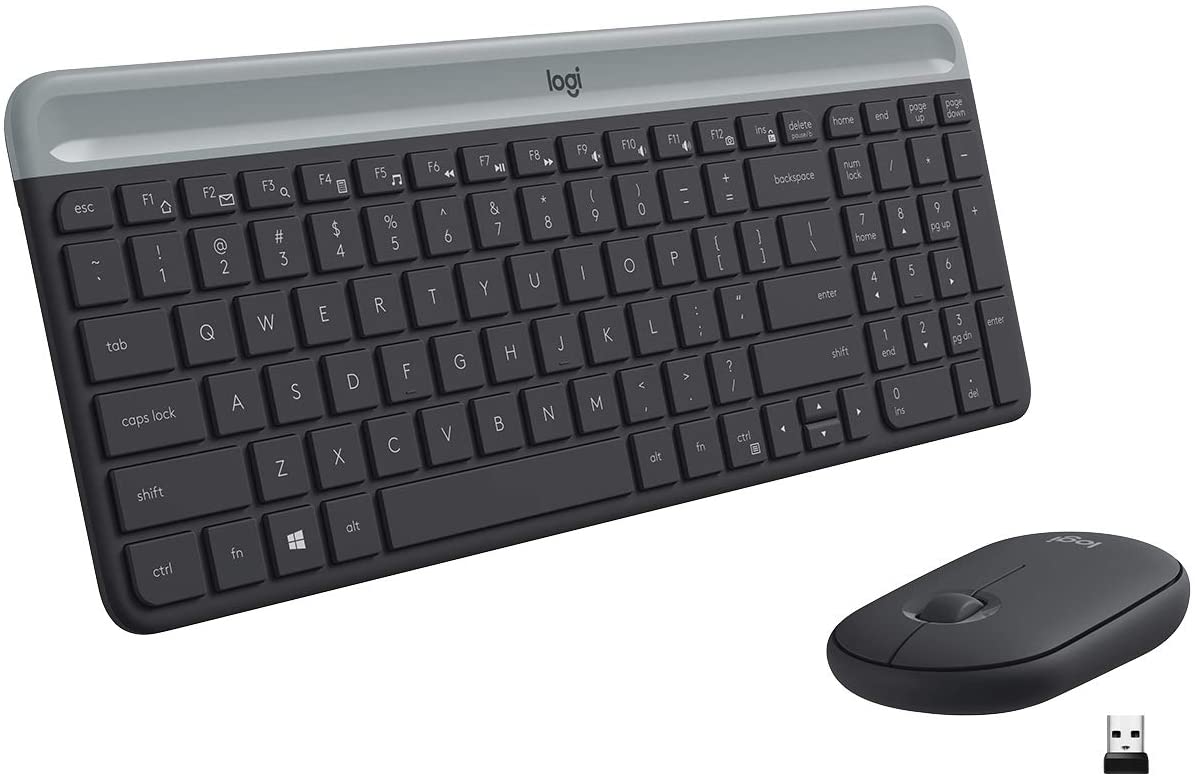 Bộ phím chuột không dây logitech MK470 Slim - Hàng Chính Hãng