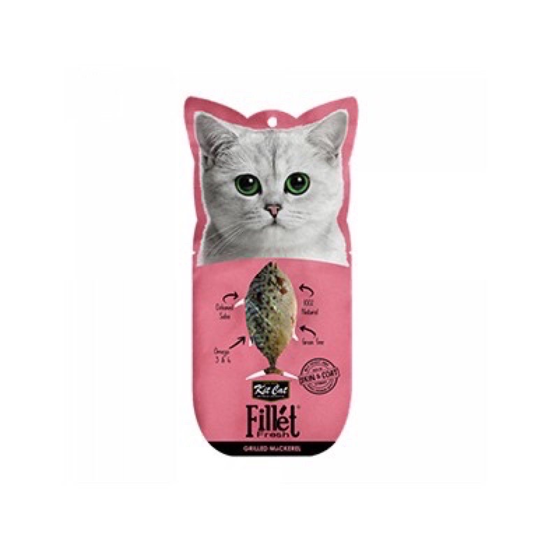 ￼Thịt Gà Phi Lê Cho Mèo - Thịt Tươi Kitcat Fresh Fillet Cho Mèo Gói 30g
