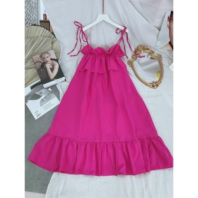 Đầm babydoll 2 dây bèo ngực siêu xinh