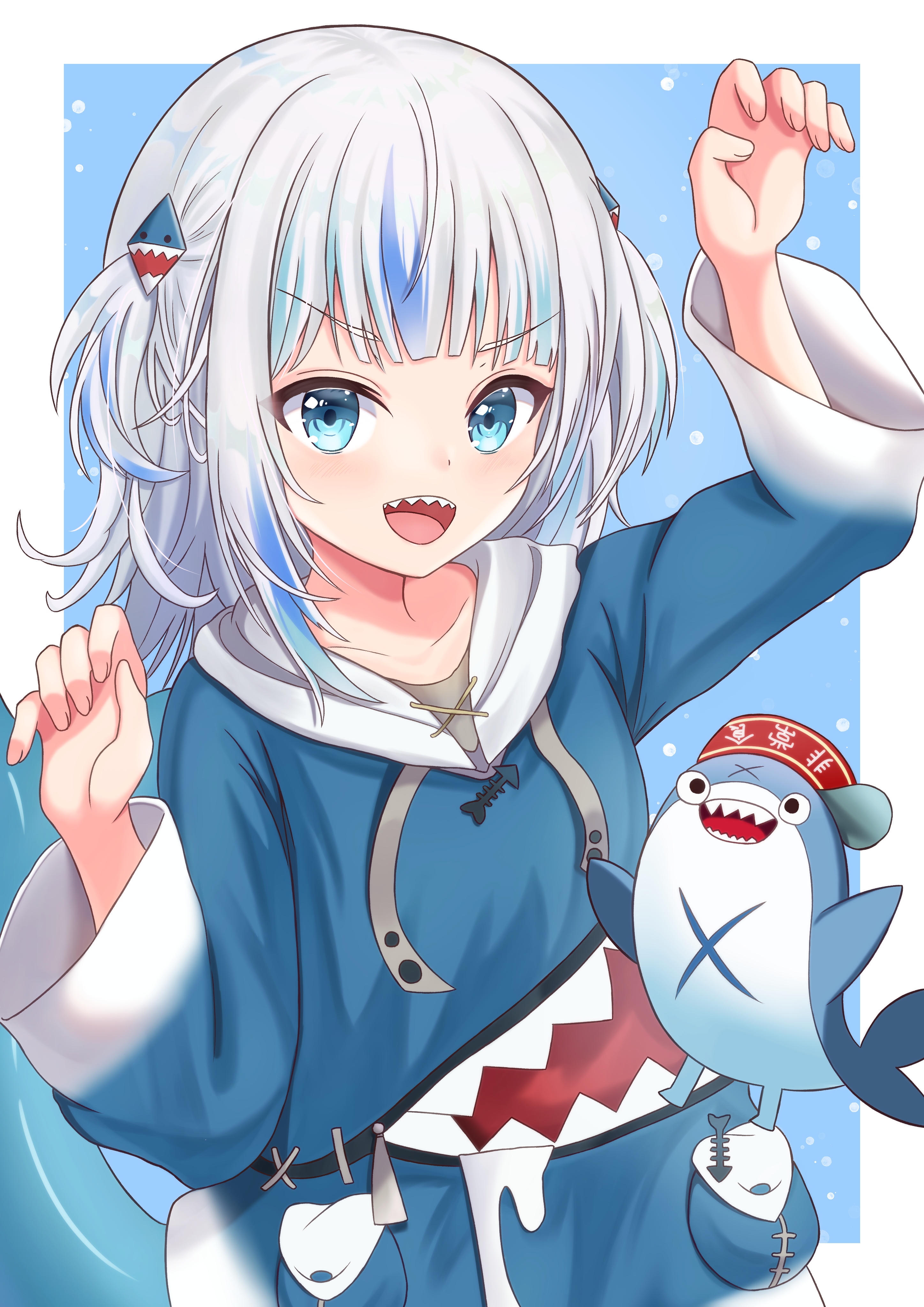 SET 3 Tranh Poster Gawr Gura-Hololive A4 21cmx30cm