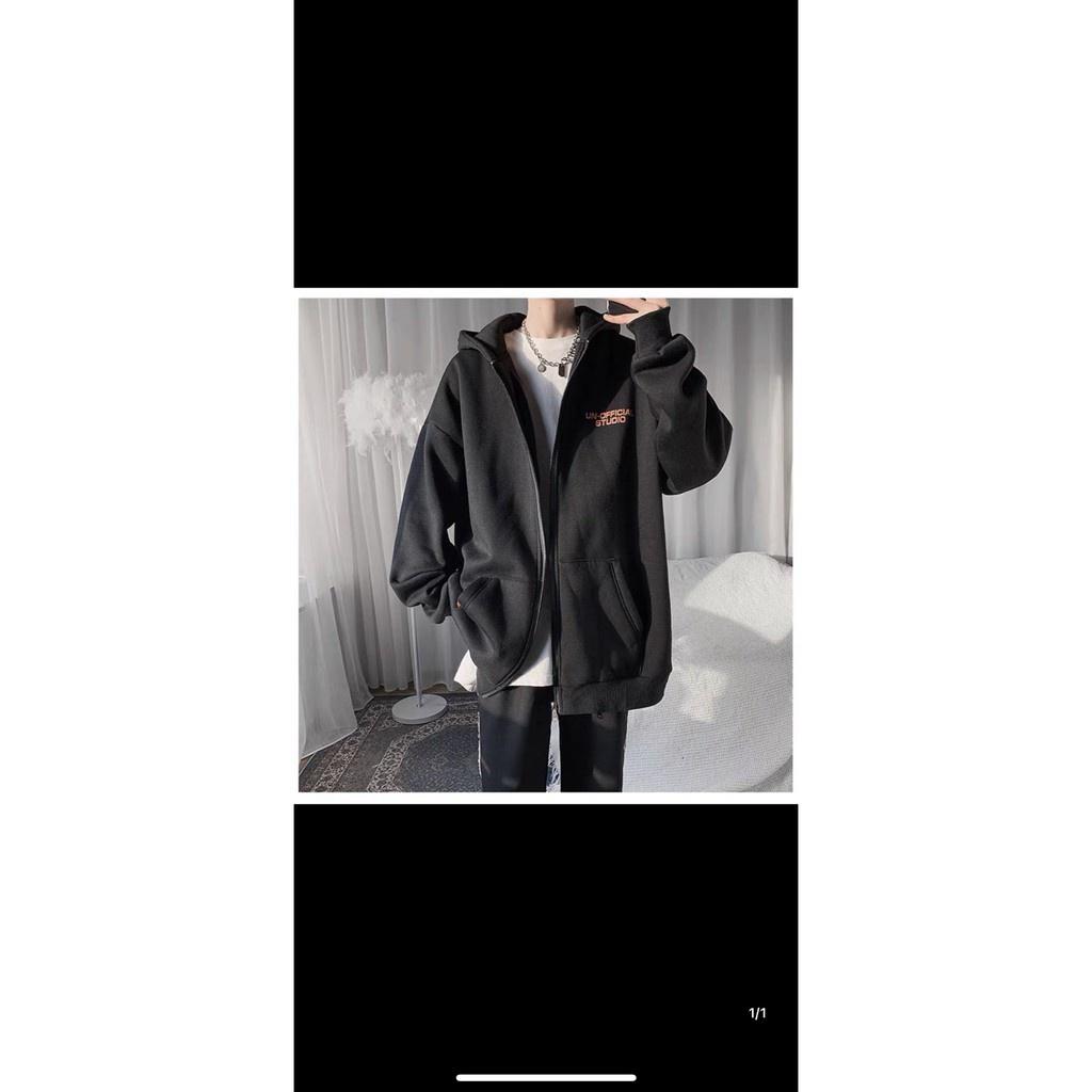 Áo nỉ dây kéo form to y hình