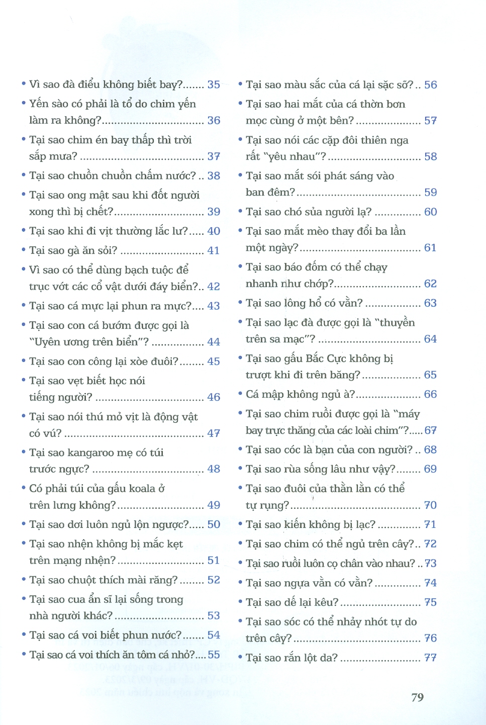 Càng Hỏi Càng Thông Minh - 1001 Câu Hỏi "Tại Sao?" - Thế Giới Động Vật