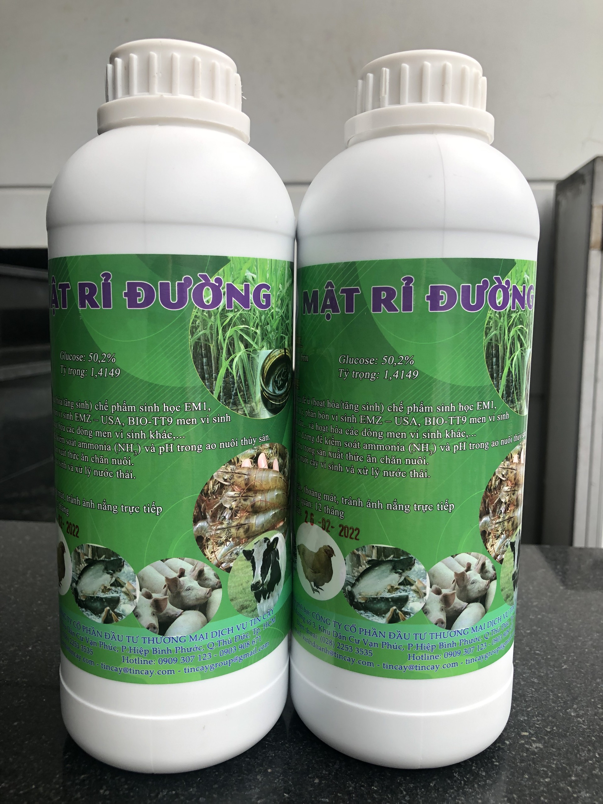 Combo 2 lít mật rỉ đường ủ phân bón hữu cơ, ủ đạm cá, bánh dầu, đậu tương (Gồm 2 chai 1 lít mật đường)