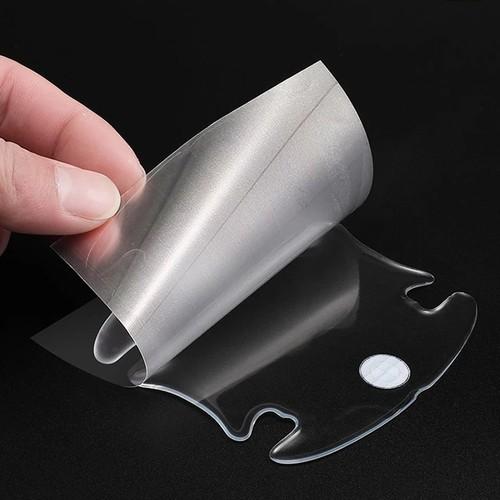 Bộ 10 miếng dán chống xước hõm cửa xe toyota silicon cao cấp , miếng dán cửa xe, ốp lõm tay nắm in logo