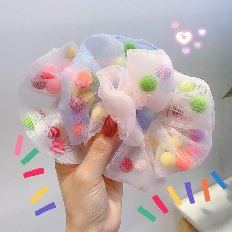 DÂY CỘT TÓC SCRUNCHIES SIÊU XINH