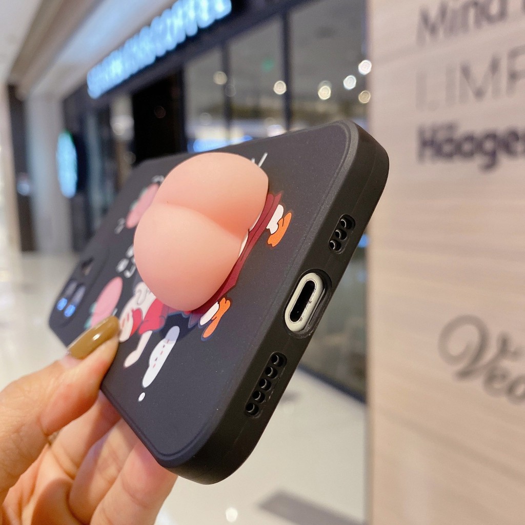 Ốp Lưng iPhone Cạnh Vuông Mông Đào Dành Cho iPhone 6 / 6 Plus / 7 / 7 Plus / 8 / 8 Plus / X / Xs / Xs Max / 11 / 11 Pro / 11 Pro Max / 12 / 12 Pro / 12 Pro Max