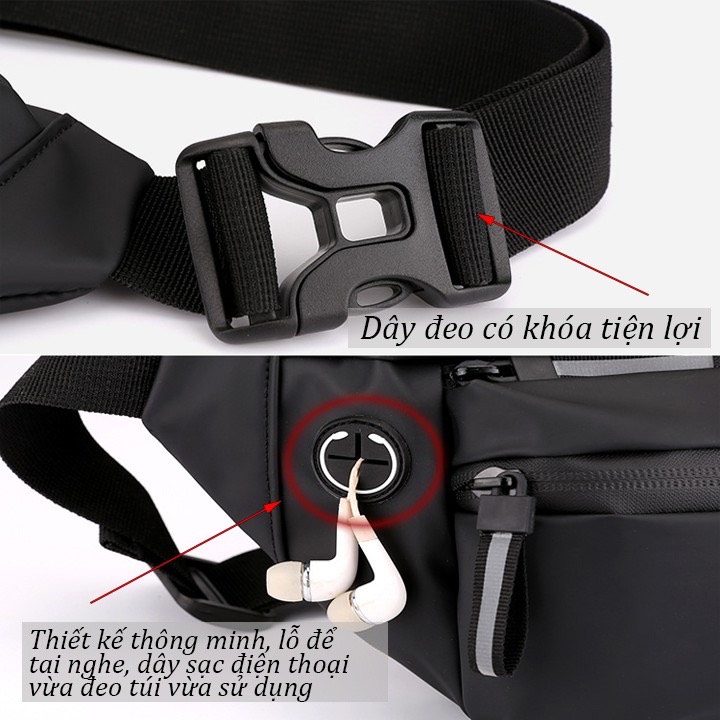 Túi Đeo Chéo Nam Nữ Unisex Thời Trang Siêu Nhẹ Chống Nước - Dru TC006 - Hàng Chính Hãng