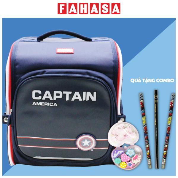 Ba Lô Học Sinh Captain American - Zhongshan BA5919A1 - Màu Xanh Đen
