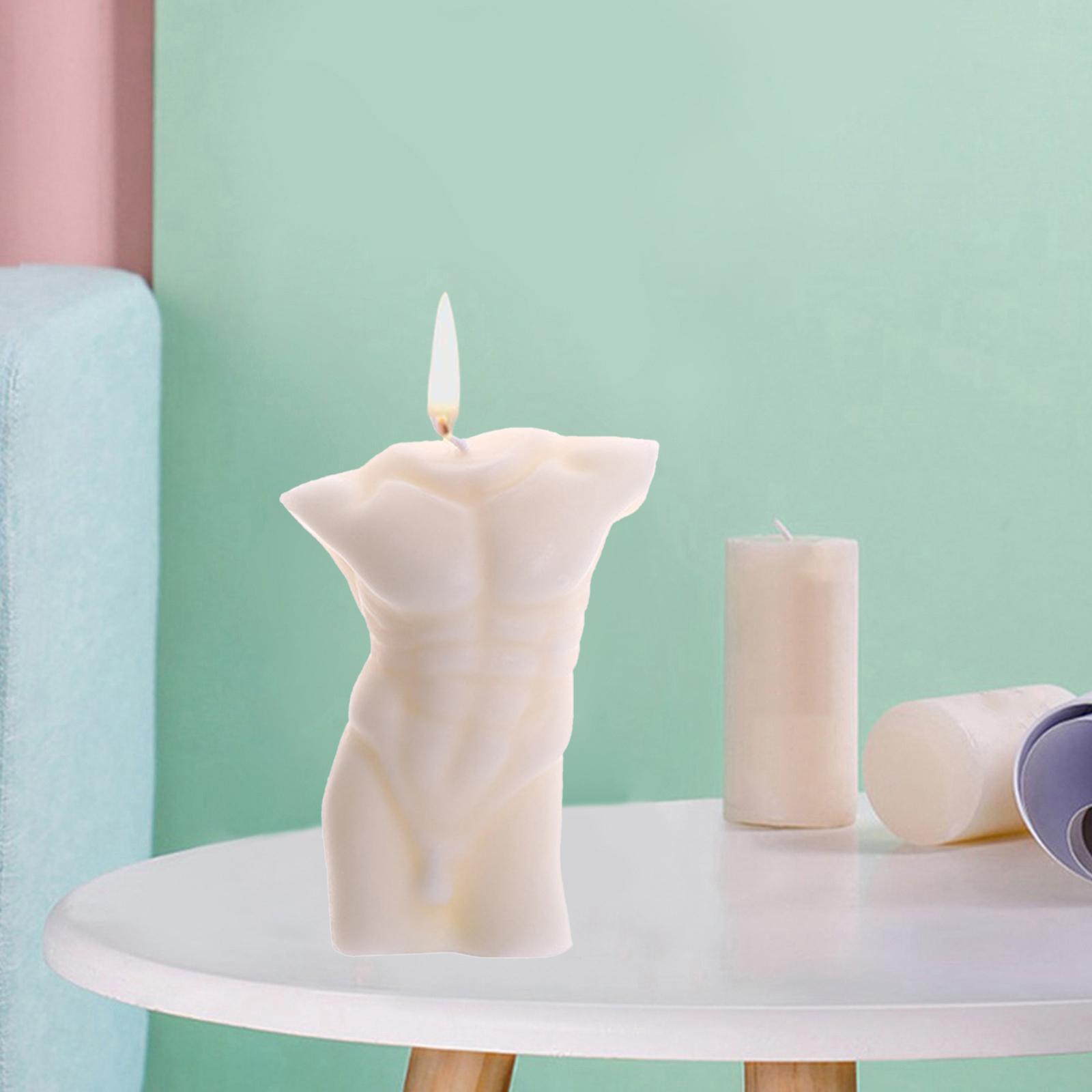 3D Body Soy Candle Torso Scented Candles White