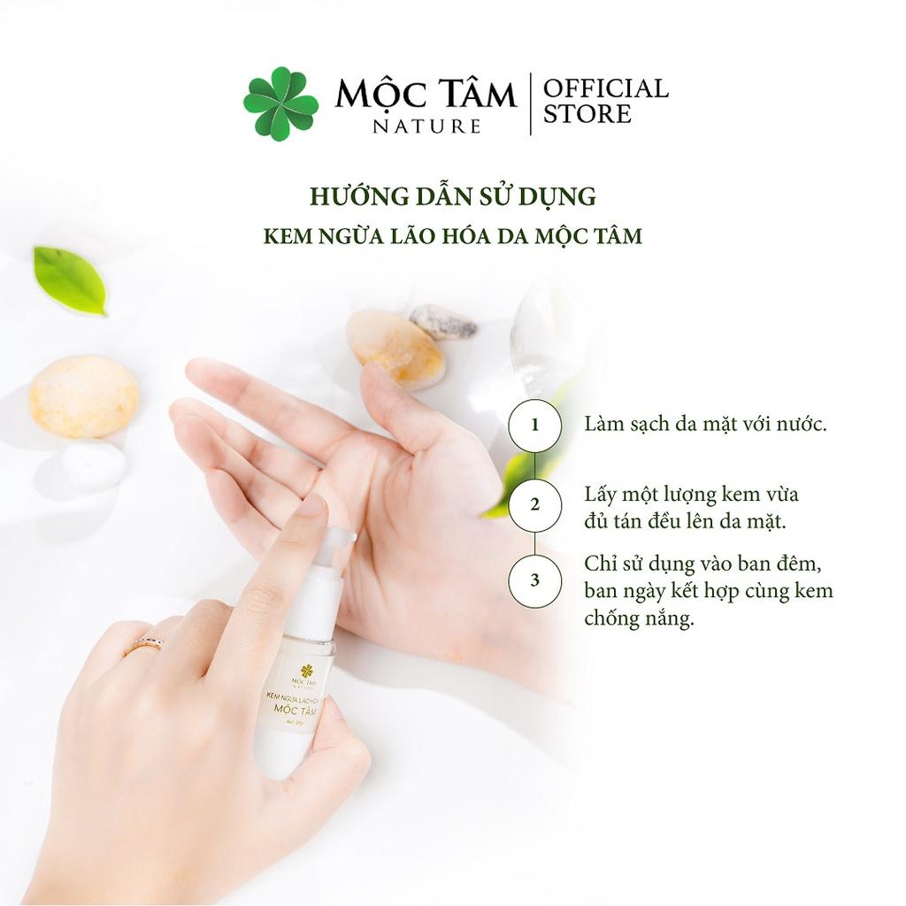 Kem Ngừa Lão Hóa Da Mộc Tâm 20g - Dưỡng Ẩm, Sáng Da, Chống Lão Hóa, Mờ Nếp Nhăn, Da Săn Chắc