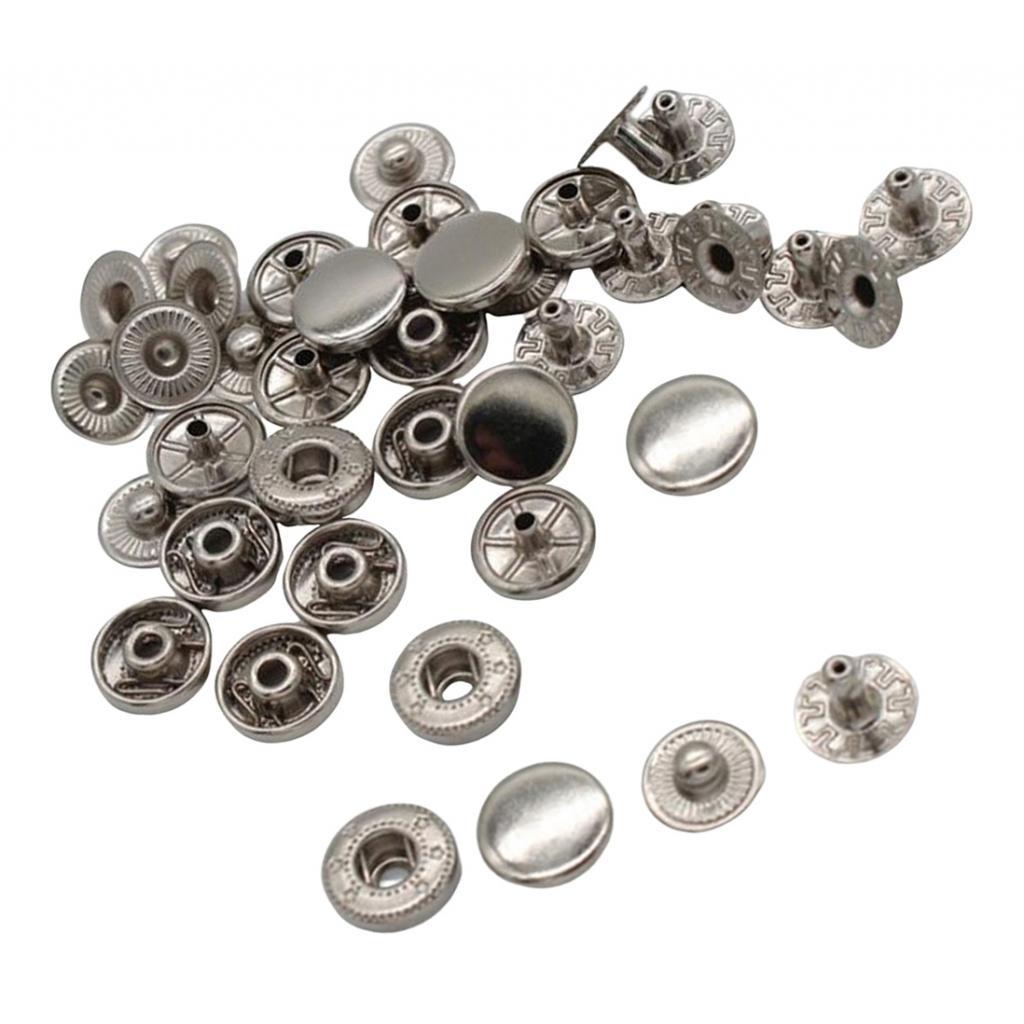 10 Bộ Báo Chí Đính Nút Popper Nút Khóa Phụ Kiện May Vá 10 Mm