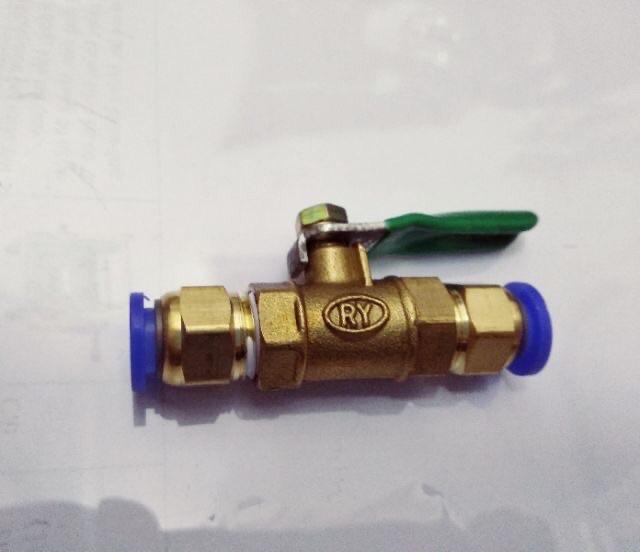Van khoá đồng ống 8 ly,Dùng khoá nước vòi máy phun sương