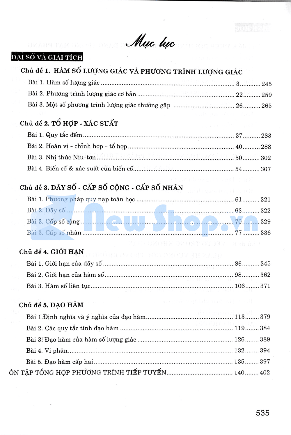 Câu Hỏi Và Bài Tập Trắc Nghiệm Toán 11