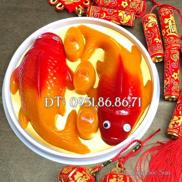 Khuôn 3 con cá chép loại 25 cm - Mã số 1745