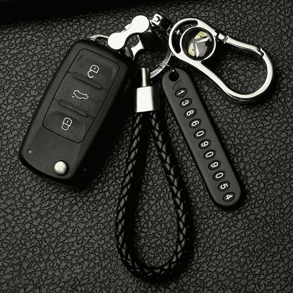 Anti-lost Mobile Phone Straps Number Plate Keychain Pendant Keyring Car Key Chain Key lanyard car pendant