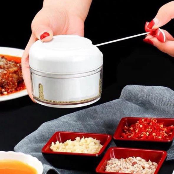 Xay tỏi ớt mini bằng tay Mini Food Chopper, máy xay thịt thực phẩm |