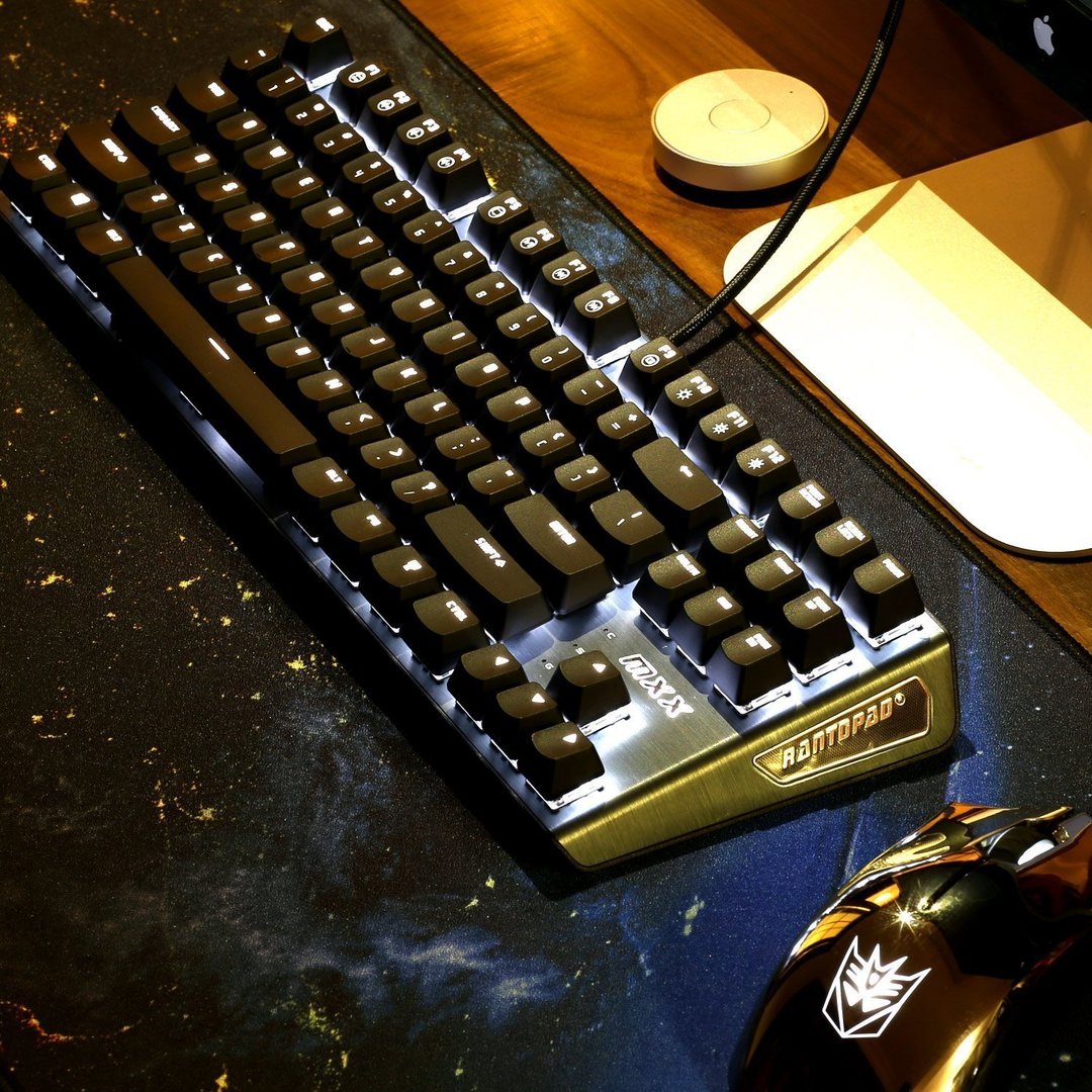 Bundle Gaming Rantopop: Tastiera Meccanica RGB + Mouse + Tappetino, Cablato, QWERTY - Foto 2