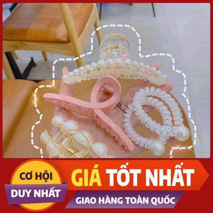 SET 5 - CỘT VÀ KẸP TÓC TÚI ZIP SIÊU HOT - NUNAM SHOP