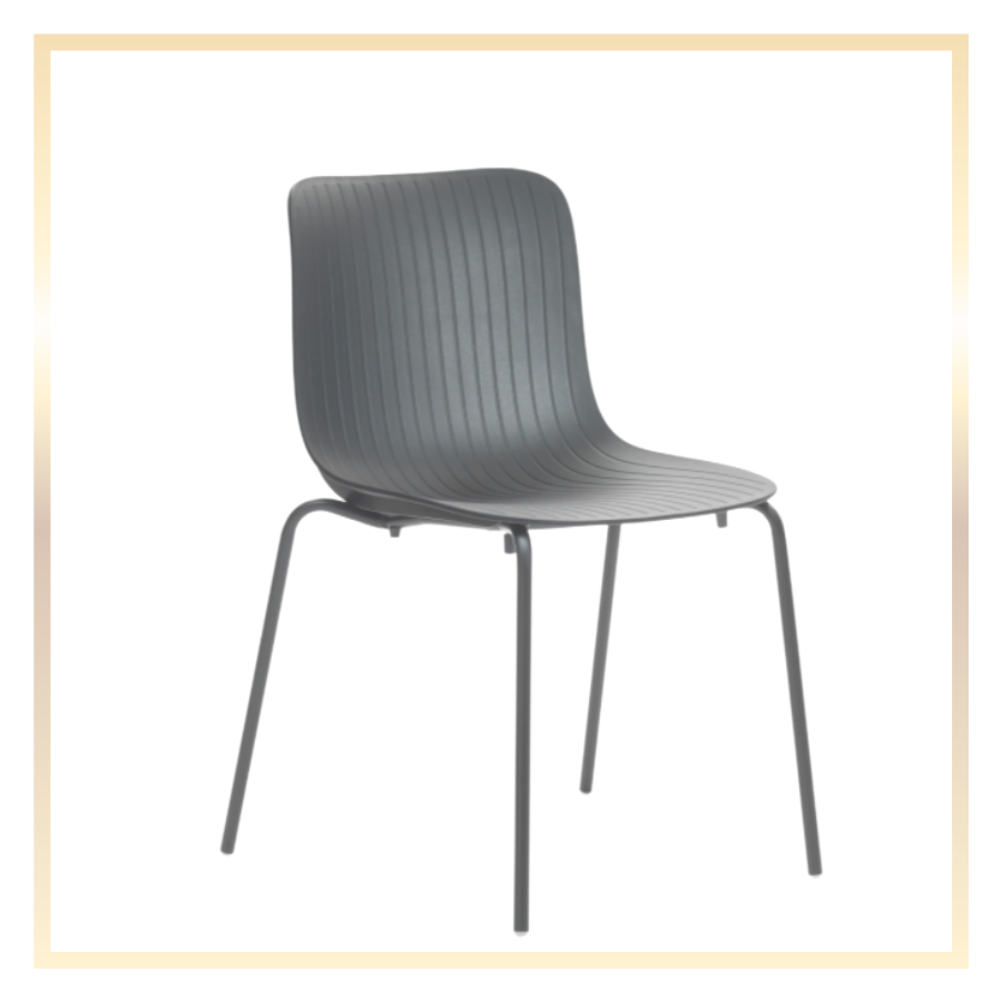 Ghế ăn Italia cao cấp Ghế bàn ăn thân nhựa Polypropylene chân thép sơn nhập khẩu LAVORO European Plastic Dining Chairs – Nội thất CAPTA