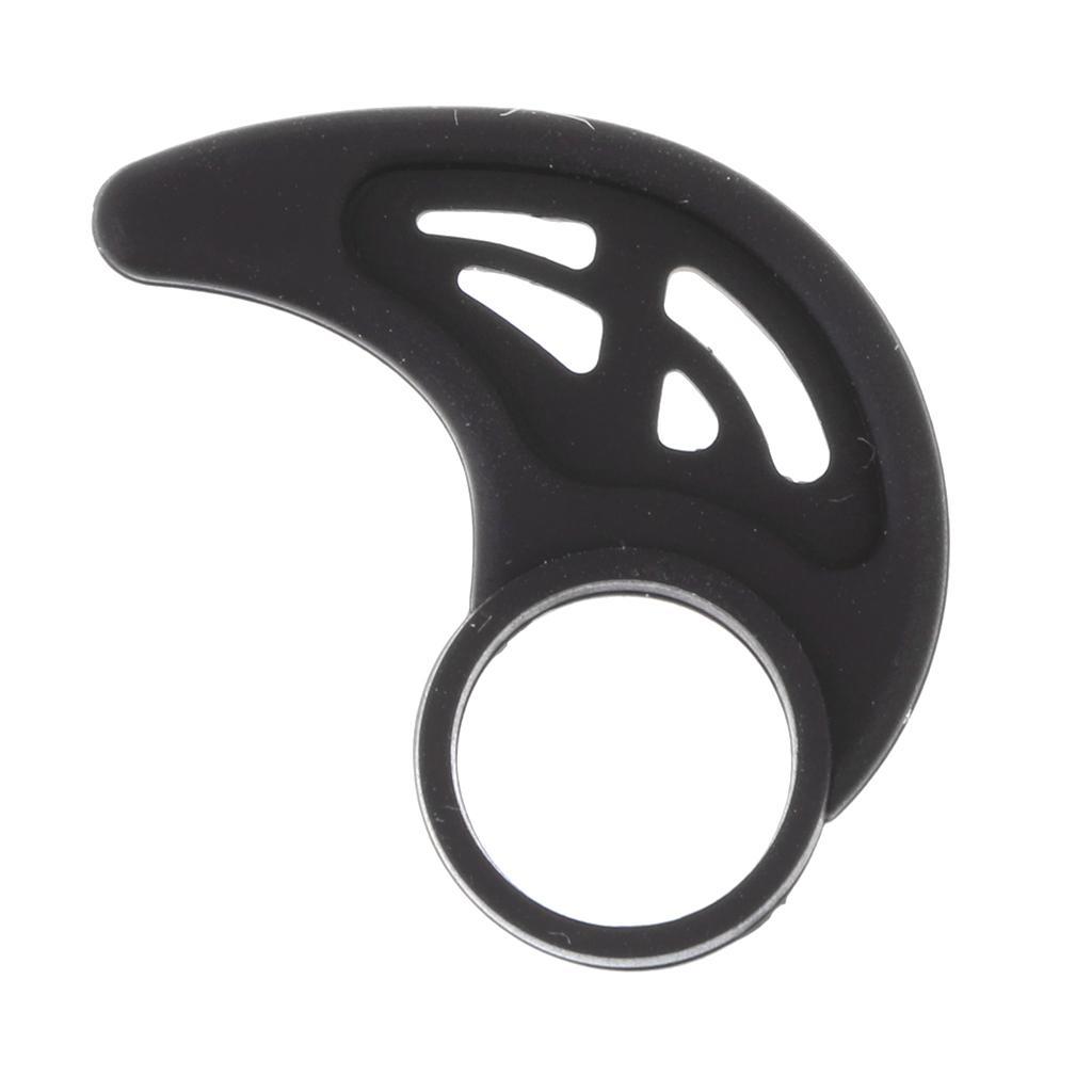 10 Pieces Silicone Shaped Fitness Earbud Earhook Loop for Headset Black