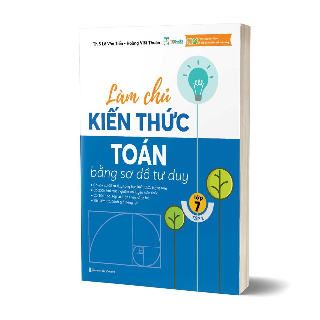 Sách Làm chủ kiến thức Toán bằng sơ đồ tư duy – Lớp 7 tập 2 - MCBOOKS - BẢN QUYỀN