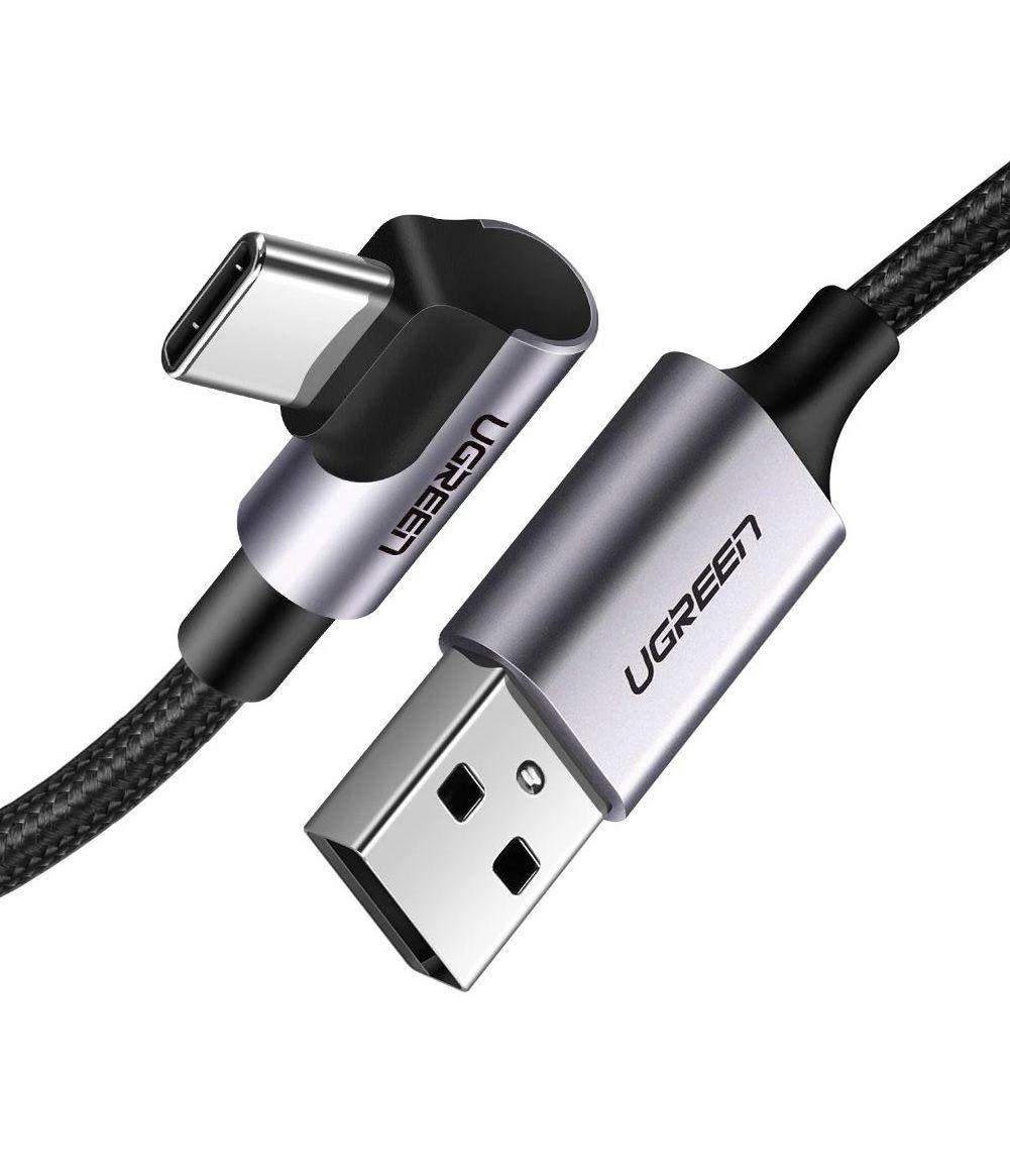 cáp USB 1.5M đầu Type-C bẻ góc 90 độ  Ugreen 284US60782CS - Hàng chính hãng